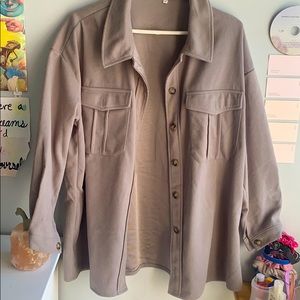 light warm grey coat